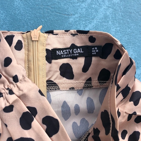 Leopard print fancy satin crop top - Picture 4 of 7